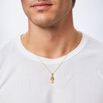 14k  3D September/CZ Birthstone Flip Flop Pendant - Model Shot