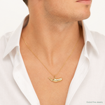 14k Sperm Whale Charm - Model Shot