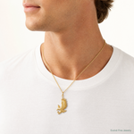 14k Bald Eagle Charm - Model Shot