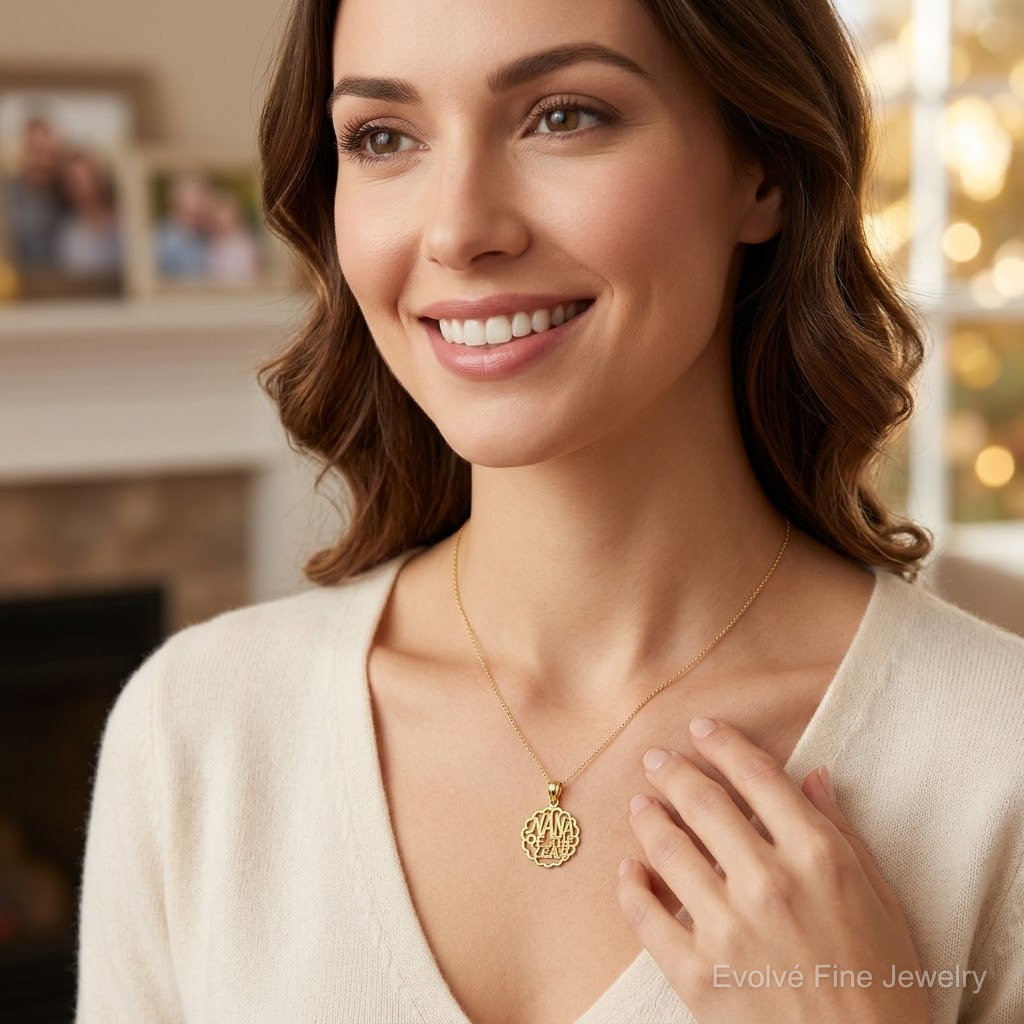 14K NANA OF THE YEAR  Charm - Model Shot