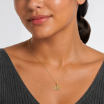 14K 100% VIRGO Zodiac Charm - Model Shot