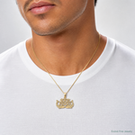 14K 100% PISCES Zodiac Charm - Model Shot
