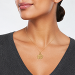 14K I HEART FOOTBALL Charm - Model Shot