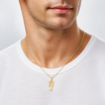 14k Fancy Angel Charm - Model Shot