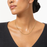 14k 4.25mm Solid Miami Cuban Chain - Model Shot
