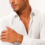 14k 5mm Solid Miami Cuban Chain - Model Shot