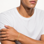 14k 5.5mm Solid Miami Cuban Chain - Model Shot