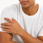 14k 6.25mm Solid Miami Cuban Chain - Model Shot