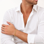 14k 8mm Solid Miami Cuban Chain - Model Shot