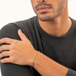 14k 2.5mm Semi-solid D/C Rope Chain - Model Shot