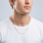 Leslie's Sterling Silver Gold-plated Adjustable 1.15mm Box Chain - Model Shot