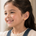 14k Madi K Horse Head Earrings - Model Shot