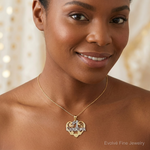 14k Two-tone w/White Rhodium 