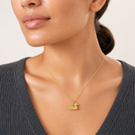 14k Mallard Charm - Model Shot