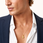 14K Turtle Pendant - Model Shot