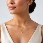 14K Turtle Pendant - Model Shot