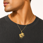14k Piano Pendant - Model Shot