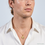 14k Shamrock Charm - Model Shot