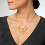 14k Eagle Pendant - Model Shot