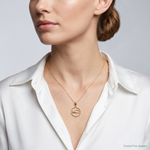 14k Swimming Charm - Model Shot