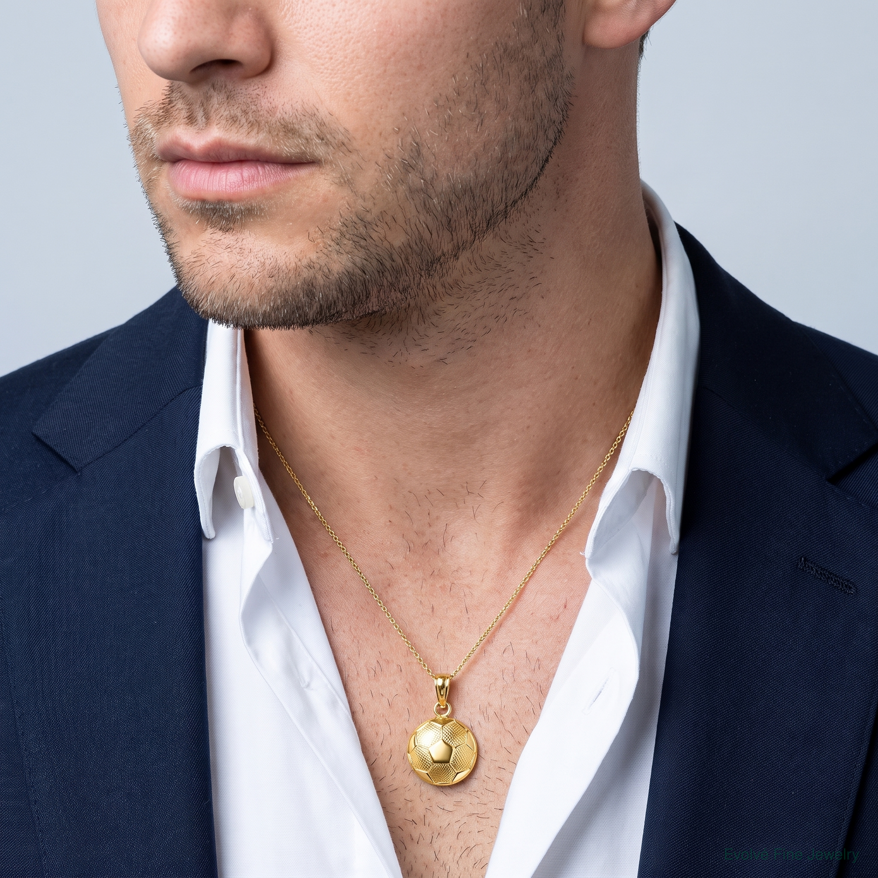 14k Soccer Ball Charm - Model Shot