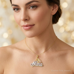 14k Two-tone w/White Rhodium DC 