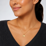 14k Polished Elephant Pendant - Model Shot