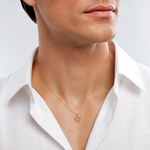 14K Cut-Out Small Butterfly Charm - Model Shot
