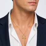 14K 3-D Horse Charm - Model Shot