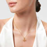14K 2-D Mini Dragonfly w/Cut-out Wings Charm - Model Shot