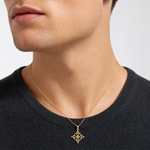 14k Small Celtic Eternity Knot Charm - Model Shot