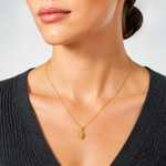 14K 3-D Polished Skull Pendant - Model Shot