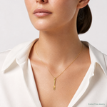 14K 3-D and Polished Table Fork Charm - Model Shot