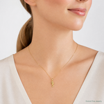 14K Mini Seahorse Charm - Model Shot