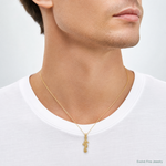 14K 3-D Mini Seahorse Charm - Model Shot