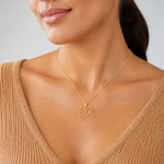 14K Cut-Out Dove with Olive Branch Charm - Model Shot