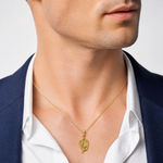 14K 3-D Polished Baseball Glove, Bat and Ball Charm - Model Shot