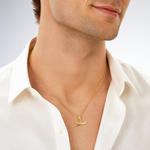 14k Cessna Plane Pendant - Model Shot