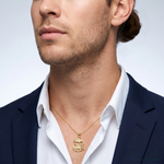 14K PISCES Zodiac Charm - Model Shot