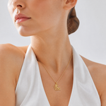 14K VIRGO Zodiac Charm - Model Shot