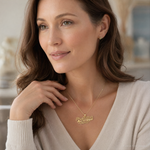 14k FIREFIGHTER'S MOM Charm - Model Shot