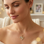 14k Two-tone White Rhodium Textured 