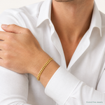14k 5.9mm Lightweight Flat Cuban Chain - Model Shot