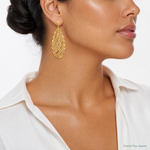 Leslie's 14k Polished D/C Post Dangle Earrings - Model Shot