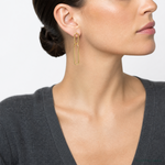 Leslie's 14k Polished Post Drop Earrings - Model Shot