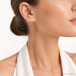 Leslie's 14K Polished Teardrop Post Earrings - Model Shot