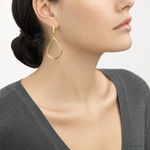 Leslie's 14K Polished Open Teardrop Leverback Dangle Earrings - Model Shot
