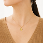 Leslie's 14k Polished and Satin Oval St. Christopher Pendant - Model Shot