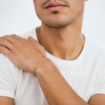 Leslie's 14K Polished Fancy Link with 1in ext Bracelet - Model Shot