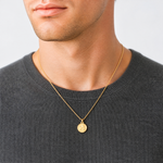 Leslie's 14k Polished and Matte Angel Pendant - Model Shot